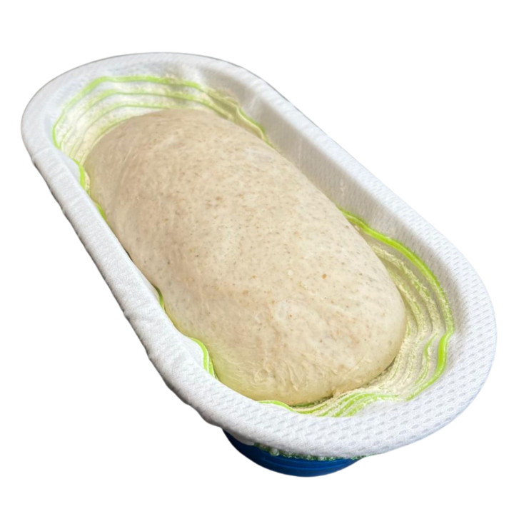 Pokrowiec na koszyk do garowania chleba owalny mini 27.5x12 cm do 0.9 kg (pomarańczowy) Tkanina EVO Special Wzór Wiklinowy