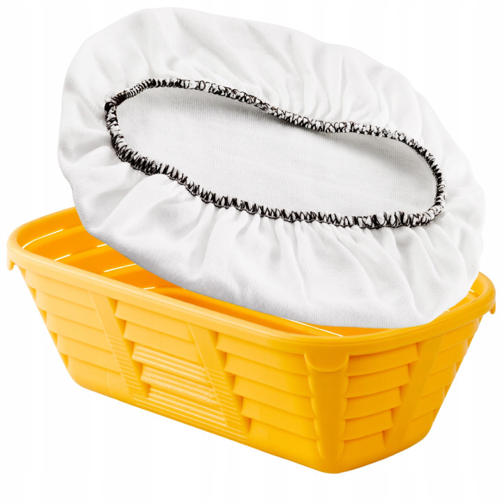 Pokrowiec na koszyk do garowania chleba podłużny do 500-850 g Brązowy