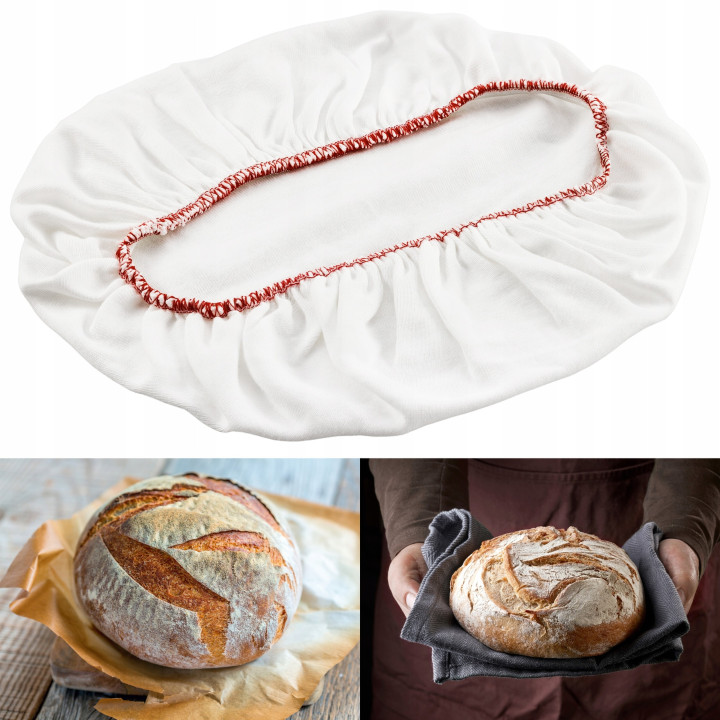 Pokrowiec na koszyk do garowania chleba okrągły do 2 kg Czerwony