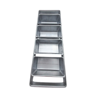 Formy wypiekowe zesp.4kr (chleb formowy) 230x110x95 mm (1 kg) L-600