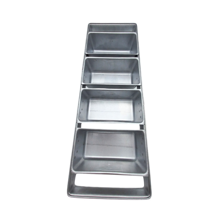 Formy wypiekowe zesp.4kr (chleb formowy) 230x110x95 mm (1 kg) L-600