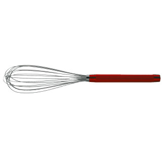 Trzepaczka długość 42 cm trzonek aluminiowy stal nierdzewna