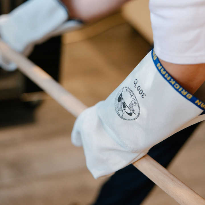 Rękawice piekarskie 3-palce długość 31 cm do +300°C Skórzane