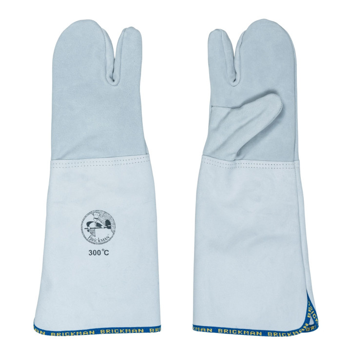 Rękawice piekarskie 3-palce długość 45 cm do +300°C Skórzane