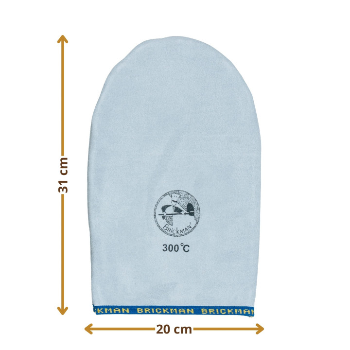 Łapka piekarnicza bez kciuka 31x20 cm do +300°C Skórzana