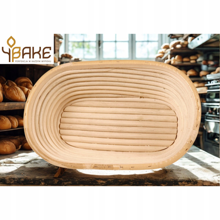 Koszyk do garowania chleba 24x14 cm naturalny rattan
