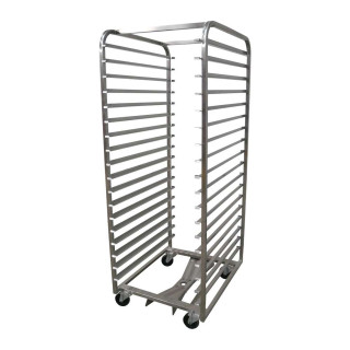 Wózek piecowy do blach 60x80 cm 18 półek (rozstaw 86 mm) stal kwasoodporna skręcany