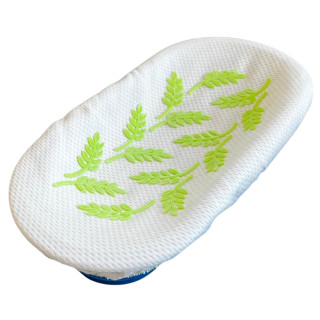 Pokrowiec na koszyk do garowania chleba owalny mini 27.5x12 cm do 0.9 kg (pomarańczowy) Tkanina EVO Special Wzór Kłosków