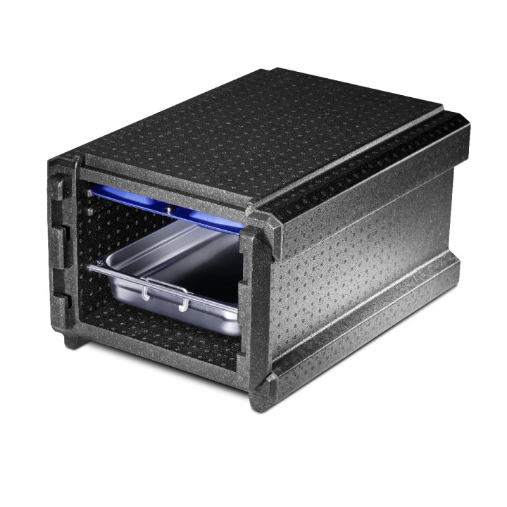 Termobox EPP COMBI MINI GN 1/1 czarny 45 L 56,3x32,7x25 cm z termometrem