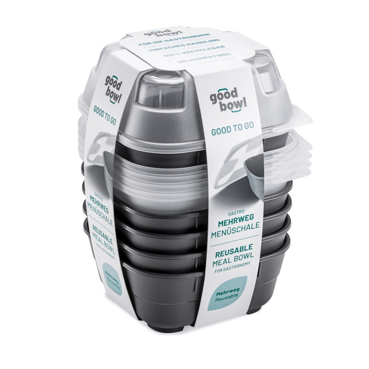 GoodBowl mała XL antracyt zestaw 5 szt.