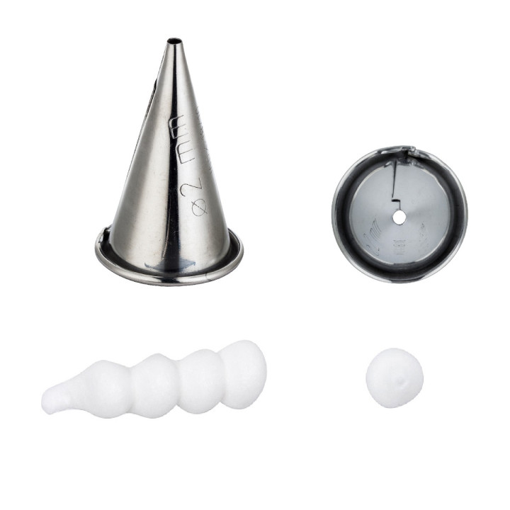 Końcówka nierdzewna okrągła śr.2 mm z rantem