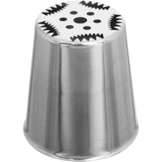 Tylka do dekoracji 3D TULIPAN 5 płatków 5-karbowane Ø25 mm stal nierdzewna