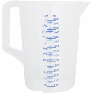 Miarka z podziałką 3 L z tworzywa (PP)