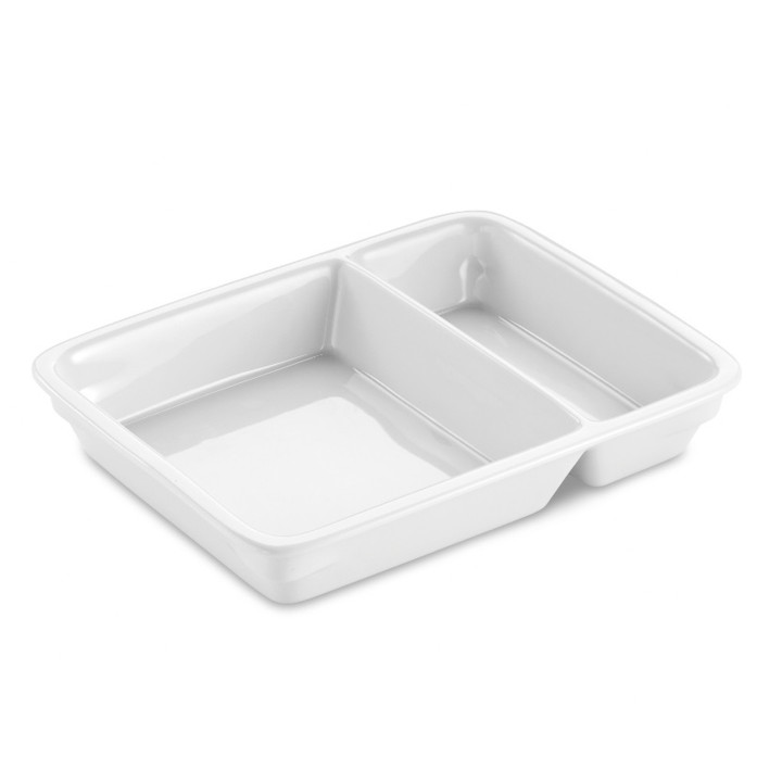 Porcelanowa taca prostokątna obiadowa 2/3 # 1/3 pojemność 800 ml "Seltmann"