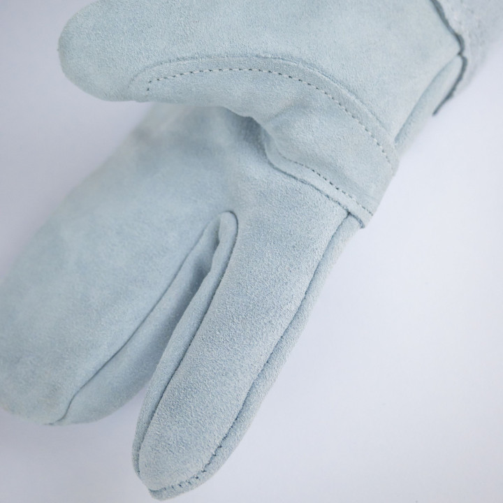 Rękawice piekarskie 3-palce WZMOCNIONE 36 cm do +300°C Skórzane