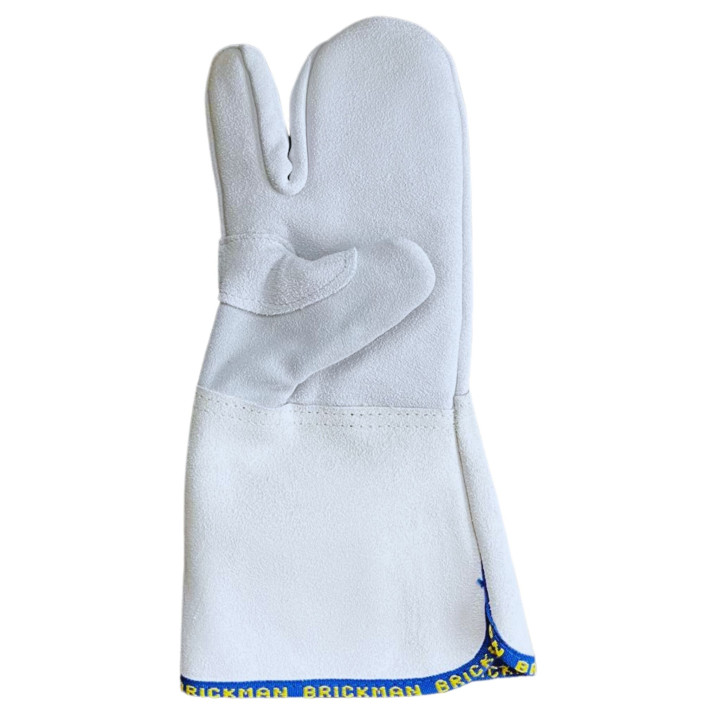 Rękawice piekarskie 3-palce WZMOCNIONE 36 cm do +300°C Skórzane