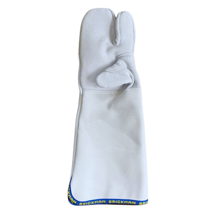 Rękawice piekarskie 3-palce WZMOCNIONE 45 cm do +300°C Skórzane