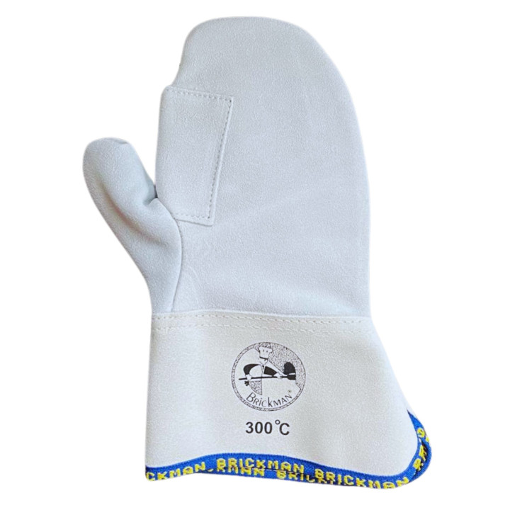 Rękawice piekarskie 1-palec WZMOCNIONE 31 cm do +300°C Skórzane