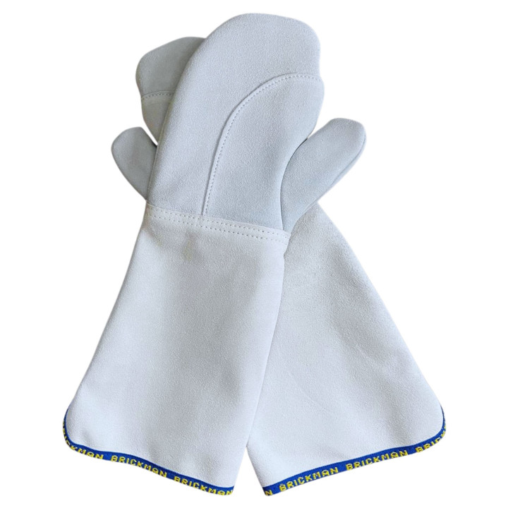 Rękawice piekarskie 1-palec WZMOCNIONE 45 cm do +300°C Skórzane