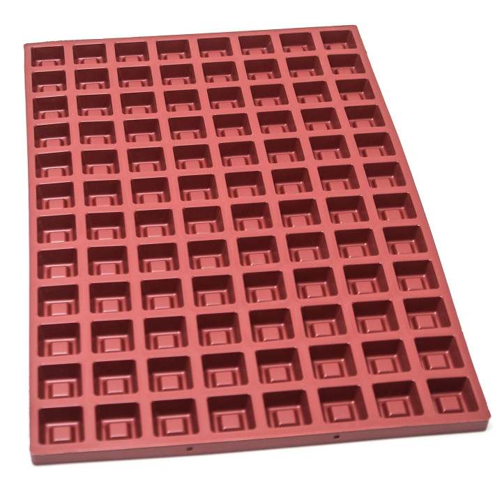 Forma silikonowa SILMAE Mini Square Savarin Ø 38X38X17 mm — 400X600