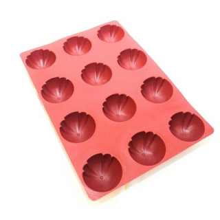 Forma silikonowa SILMAE Striped Half Sphere Ø 70X40 mm — 400X300