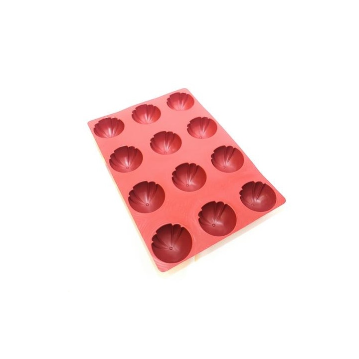 Forma silikonowa SILMAE Striped Half Sphere Ø 70X40 mm — 400X300