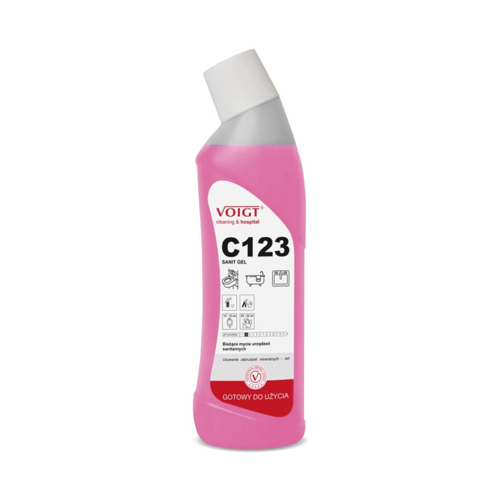 Płyn do mycia sanitariatów C123 SANIT GEL 1 L VOIGT (koncentrat)