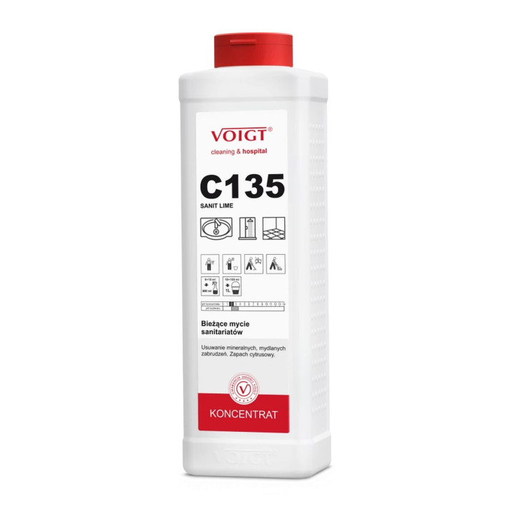 Płyn do mycia sanitariatów C135 SANIT LIME 1 L VOIGT (koncentrat)