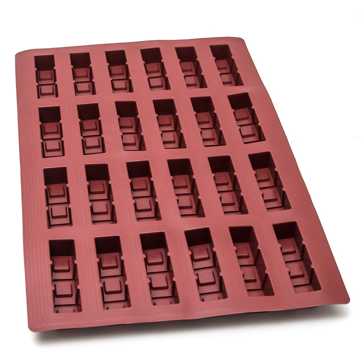 Forma silikonowa SILMAE Lingot 3 Squares Ø 36X34X30 mm — 400X600