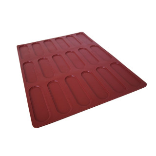 Forma silikonowa SILMAE Eclair Topping 115X33X3 mm — 400X300