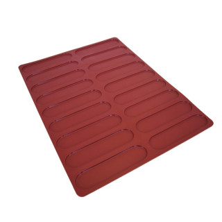 Forma silikonowa SILMAE Eclair Topping 135X33X3 mm — 400X300