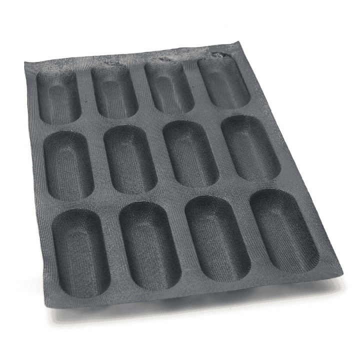 Mata do pieczenia FIBERMAE Baguette 169X64X30 mm — 400 X 600