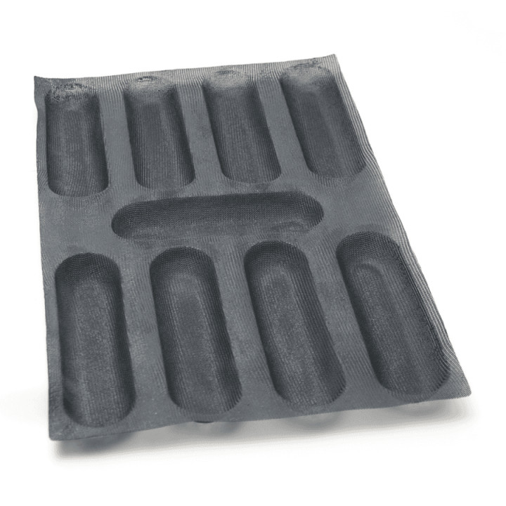 Mata do pieczenia FIBERMAE Baguette 230X64X30 mm — 400 X 600