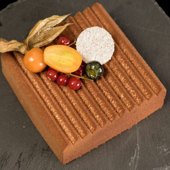 Forma silikonowa SILMAE Square With Streaks Ø 112X112X40 mm — forma indywidualna