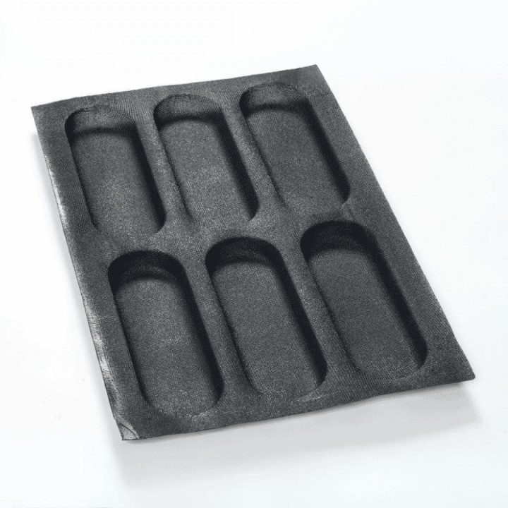 Mata do pieczenia FIBERMAE Ciabatta 260X85X30 mm — 400 X 600