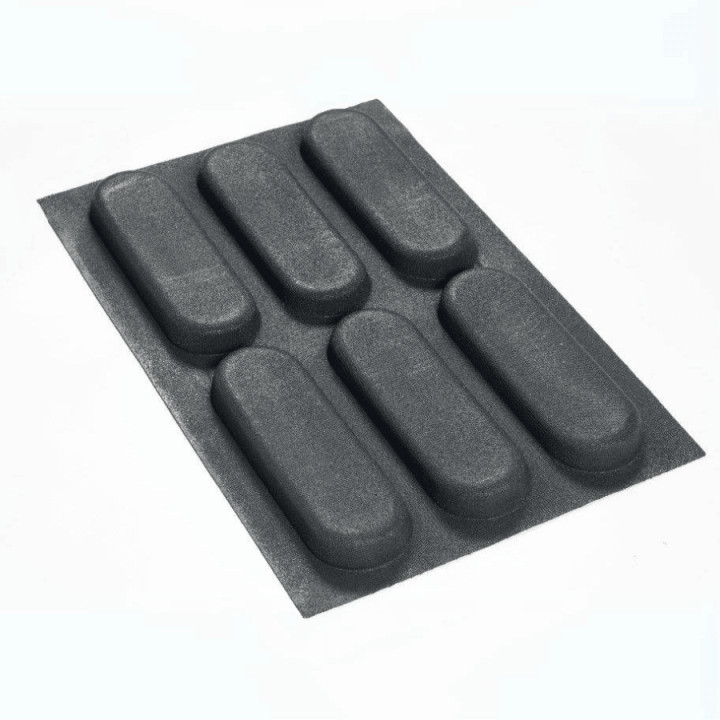 Mata do pieczenia FIBERMAE Ciabatta 260X85X30 mm — 400 X 600