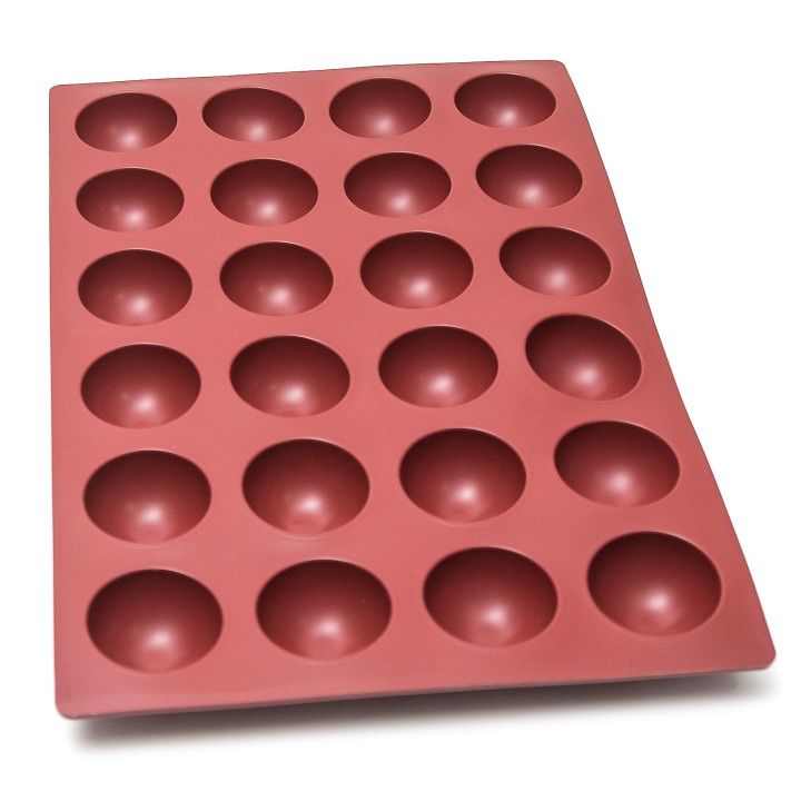 Forma silikonowa SILMAE Half Sphere 120ML Ø 75X40 mm — 400X600