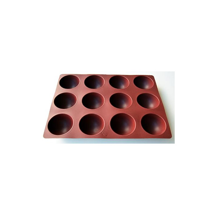 Forma silikonowa SILMAE Half Sphere 120ML Ø 75X40 mm — 400X300