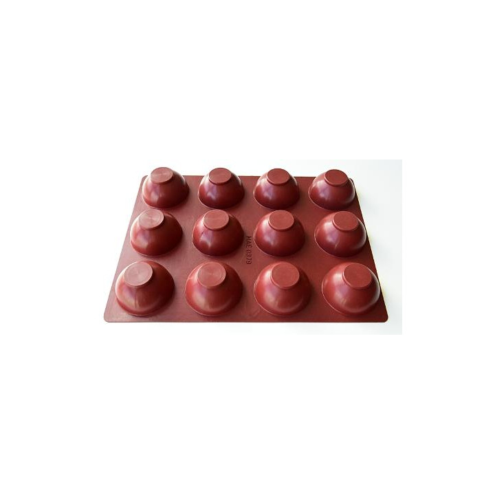 Forma silikonowa SILMAE Half Sphere 120ML Ø 75X40 mm — 400X300