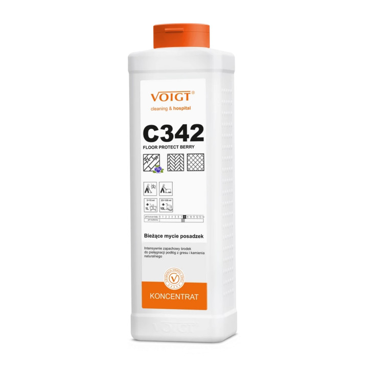 Preparat ochronny do posadzek C342 FLOOR PROTECT BERRY 1 L VOIGT (koncentrat)