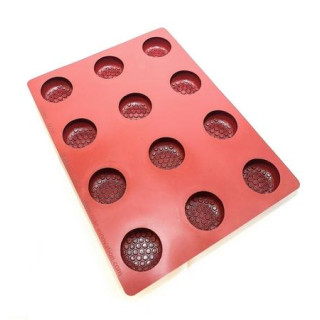 Forma silikonowa SILMAE Pebble Honeycomb Ø66X31,5 mm — 400X300