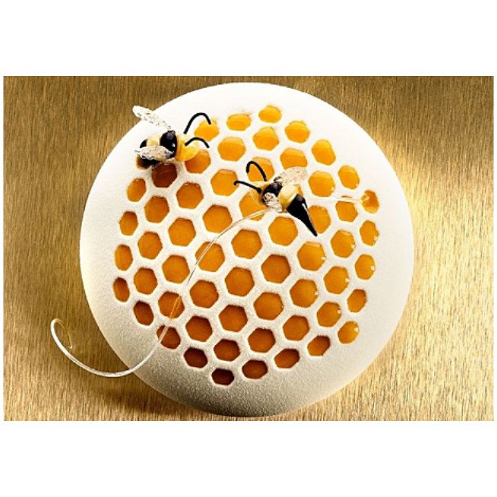 Forma silikonowa SILMAE Pebble Honeycomb Ø161X50 mm — forma indywidualna