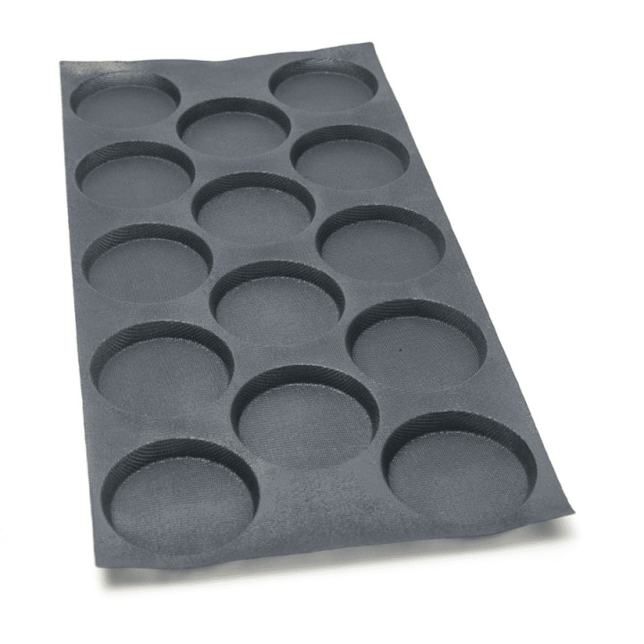 Mata do pieczenia FIBERMAE Hamburger Ø125X18 mm — 400 X 800