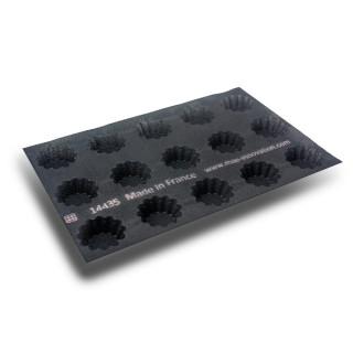 Mata do pieczenia FIBERMAE Tartelette Cannelee Ø90X32 mm — 400 X 600