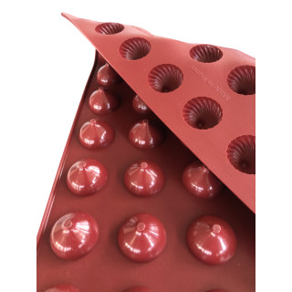 Forma silikonowa SILMAE Mini Striped Half Sphere Ø32X20 — 400X300