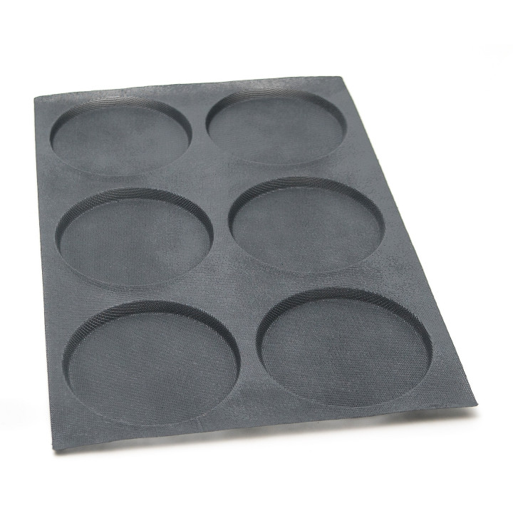 Mata do pieczenia FIBERMAE Hamburger Ø166X12 mm — 400 X 600