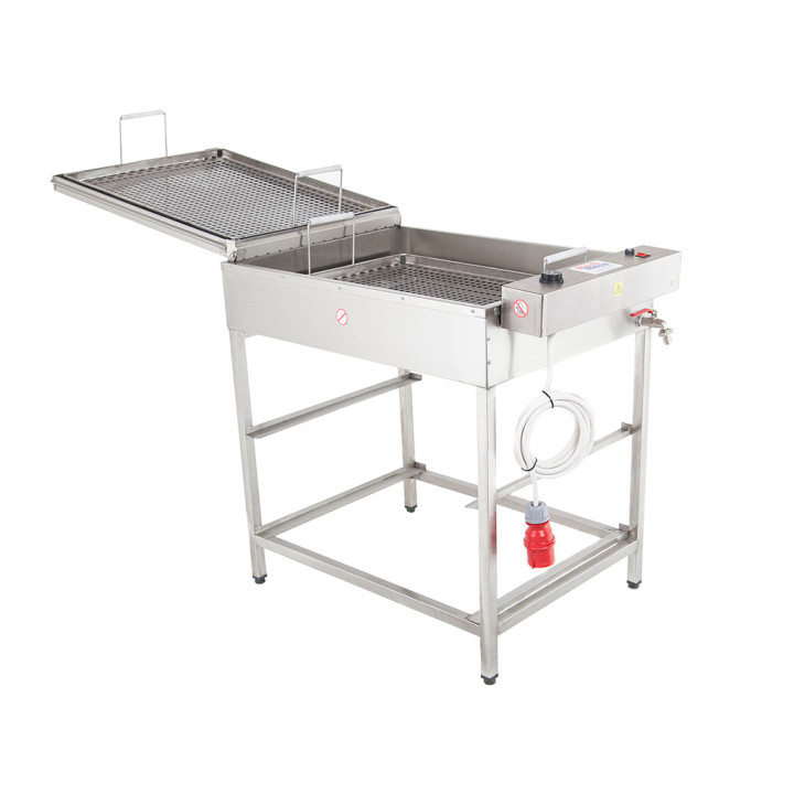 Elektryczny smażalnik do pączków SP-80 na stojaku MECH-MASZ