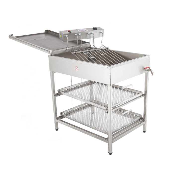 Elektryczny smażalnik do pączków SP-80 na stojaku MECH-MASZ