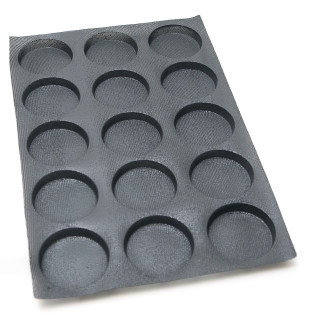 Mata do pieczenia FIBERMAE Hamburger Ø104X20 mm — 400 X 600