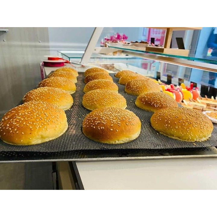 Mata do pieczenia FIBERMAE Hamburger Ø104X20 mm — 400 X 600